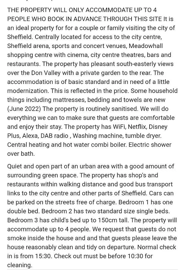 Don View Villa Sheffield